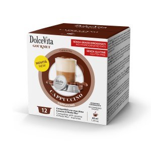 Box Dolce Vita CAPPUCCINO A Modo Mio®* compatible 96cps.