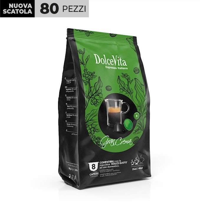 Box Dolce Vita GRAN CREMA Dolce Gusto®* compatible 80cps